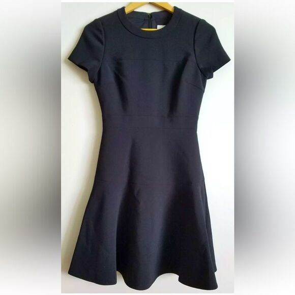 KATE SPADE Dress New York Black Jazz Things Up Crepe Flip Swing Dress Size 4 - Picture 1 of 12